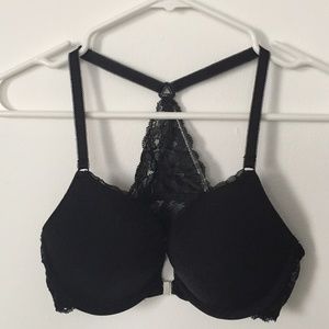 Adore Me "Lidia" Black Lace Push-Up Bra